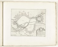 Plattegrond van Arras, ca. 1702