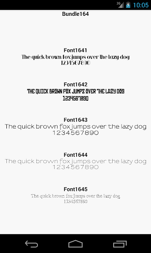 Fonts for FlipFont 164