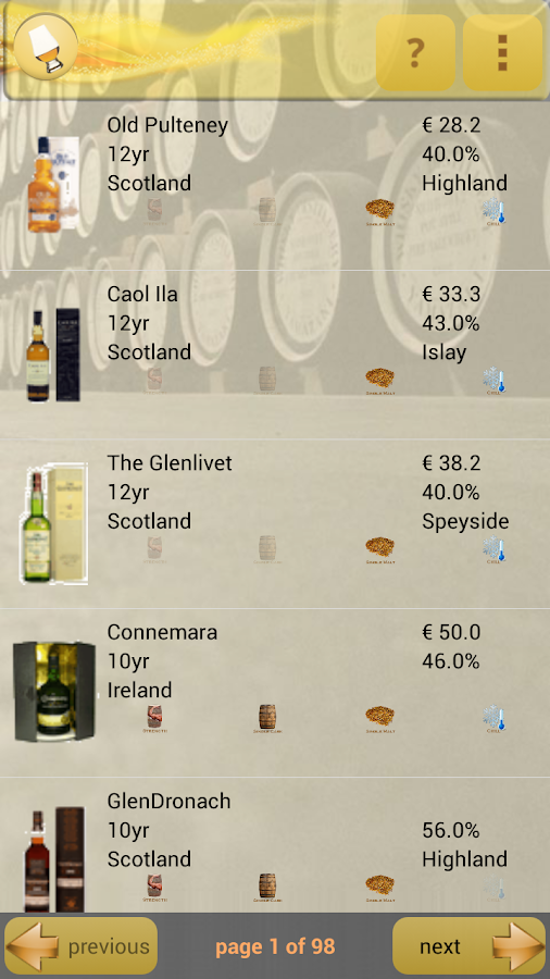 Whisky App AndroidApps auf Google Play