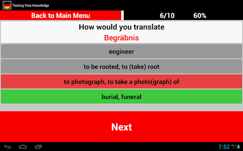 Learn German Words Fast inter. Screenshots 2