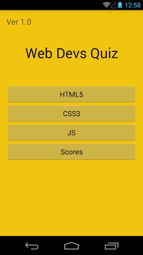 Web Devs Quiz
