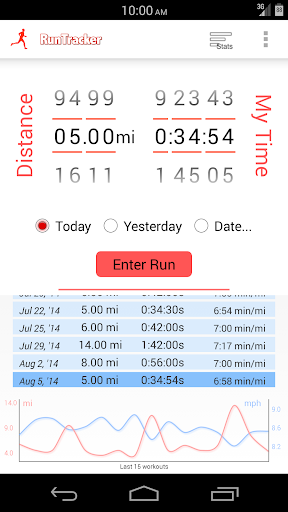 Simple Run Tracker