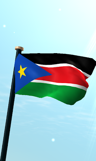 South Sudan Flag 3D Wallpaper