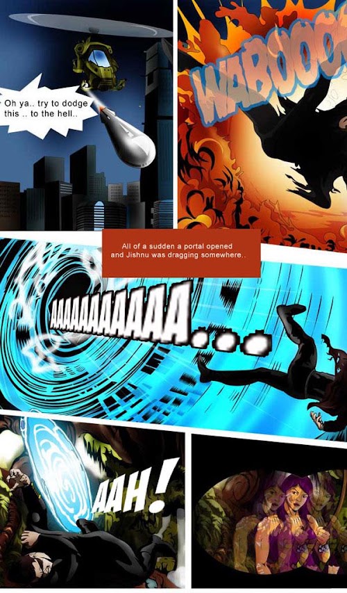 Capture d'ecran de l'application Android comics
