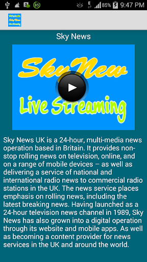 Sky News Live Streaming