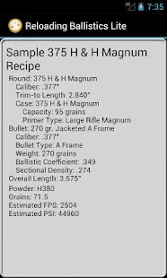 Lastest 375 H&H Magnum Ballistics Data APK for PC