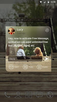 (FREE) GO SMS PRO TEDDY THEME APK Screenshot #4