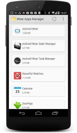 Wear App Manager Tracker
