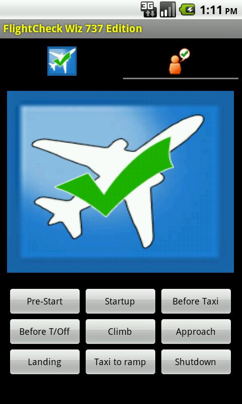Android application FlightCheck Wiz screenshort