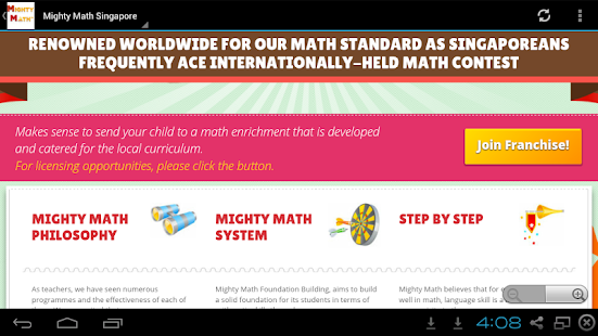 Lastest Singapore Mighty Math APK for PC