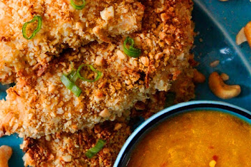 Cashew Coconut Crusted Chicken