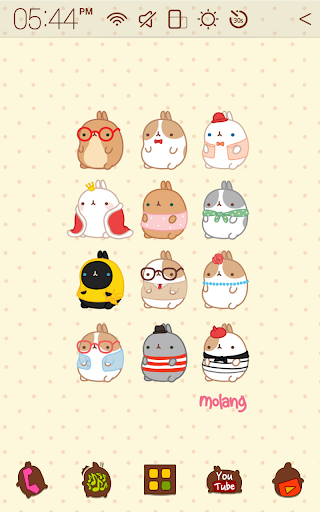 Molang Friends Atom Theme