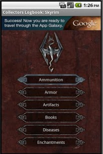 Collectors Logbook: Skyrim Screenshots 0