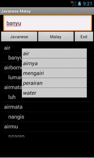 Javanese Malay Dictionary
