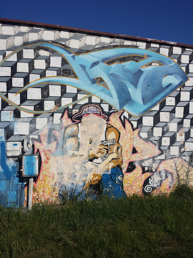 Gangster Z Bronią Mural