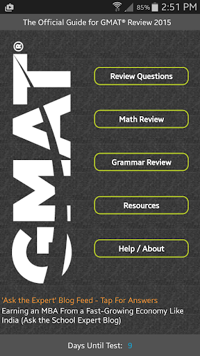 Official Guide for GMAT Review