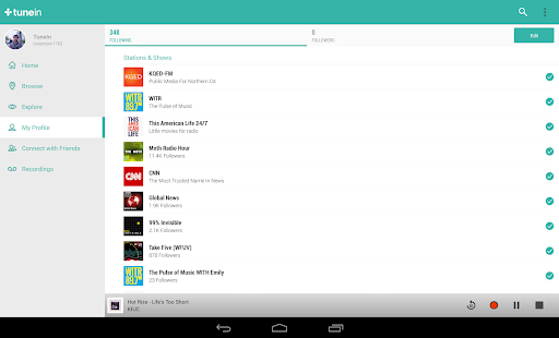 TuneIn Radio Pro - screenshot thumbnail