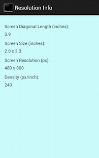 Screen Size & Resolution Screenshots 0