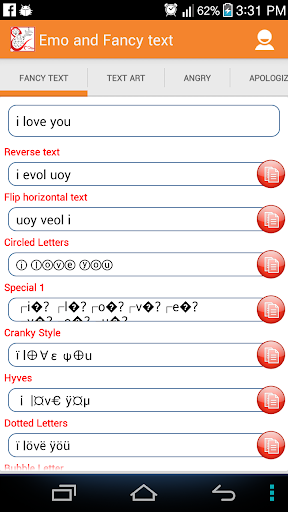 Emoj and Fancy text kute