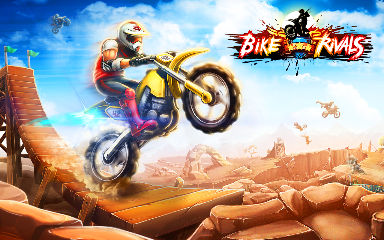 Android application Bike Rivals screenshort