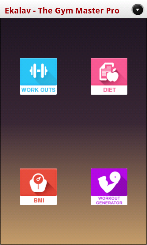 Android application EKALAV - The GYM Master Pro screenshort