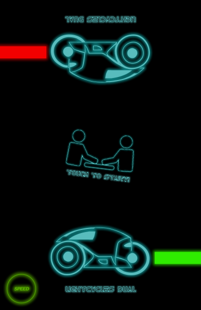 Android application Light Cycles Duel + screenshort