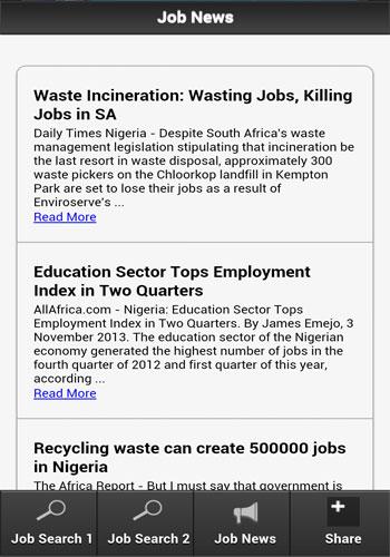 jobs in nigeria is an android app which helps you find the latest job ...