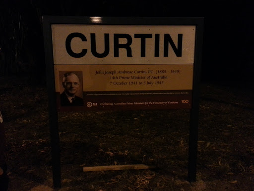Curtin Suburb Sign