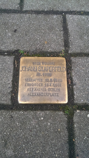 Gedenkstein Johann Staperfeld