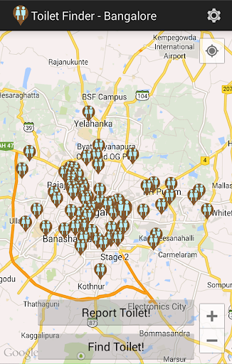Toilet Finder - Bangalore