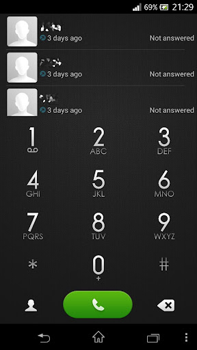 exDialer MIUI Dark theme