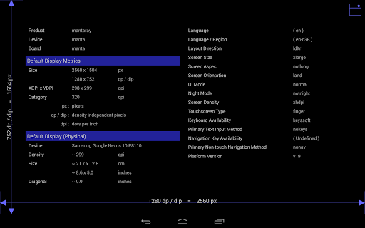 【免費工具App】Screen Size / DPI and Dev Info-APP點子