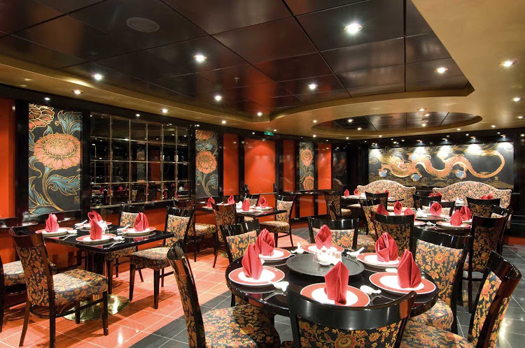 One of  MSC Orchestra's speciality restaurants, Shanghai offers authentic Chinese dishes in an evocative setting that brings the exquisite lacquer pieces of China to mind. 