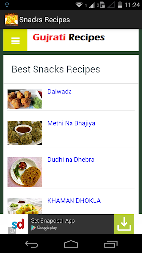 Gujarati Snacks Recipes