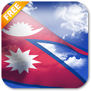 3D Nepal Flag mobile app icon