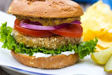 Vegan "Chicken" Patty Sandwiches