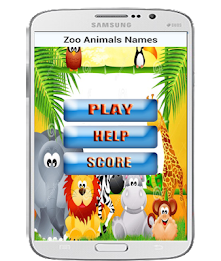 Zoo Animals Names for baby poster 1