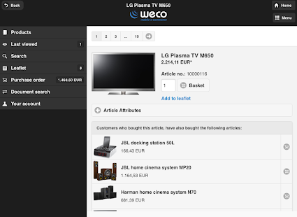 WECO E-Commerce Mobile Demo Screenshots 14