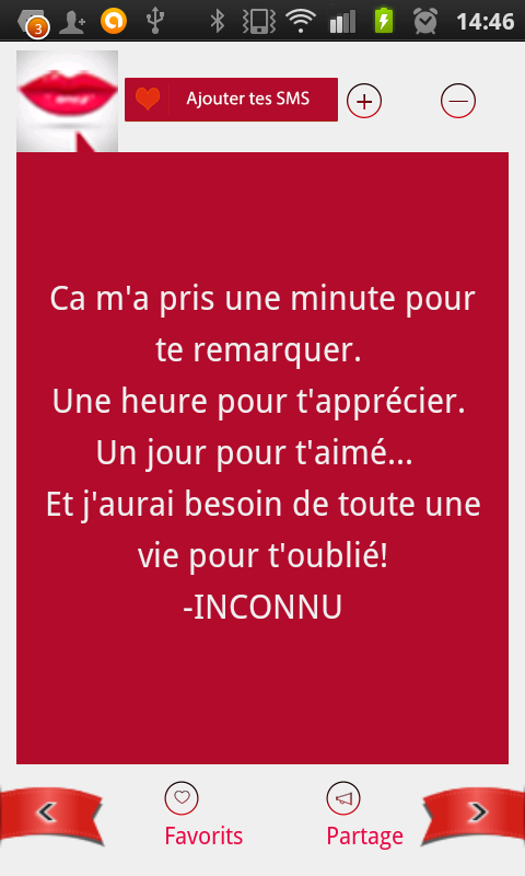 SMS et citations d'amour - screenshot