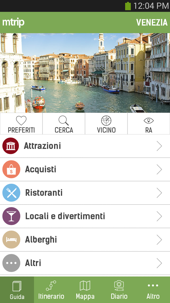 Android application Venice Travel Guide – mTrip screenshort
