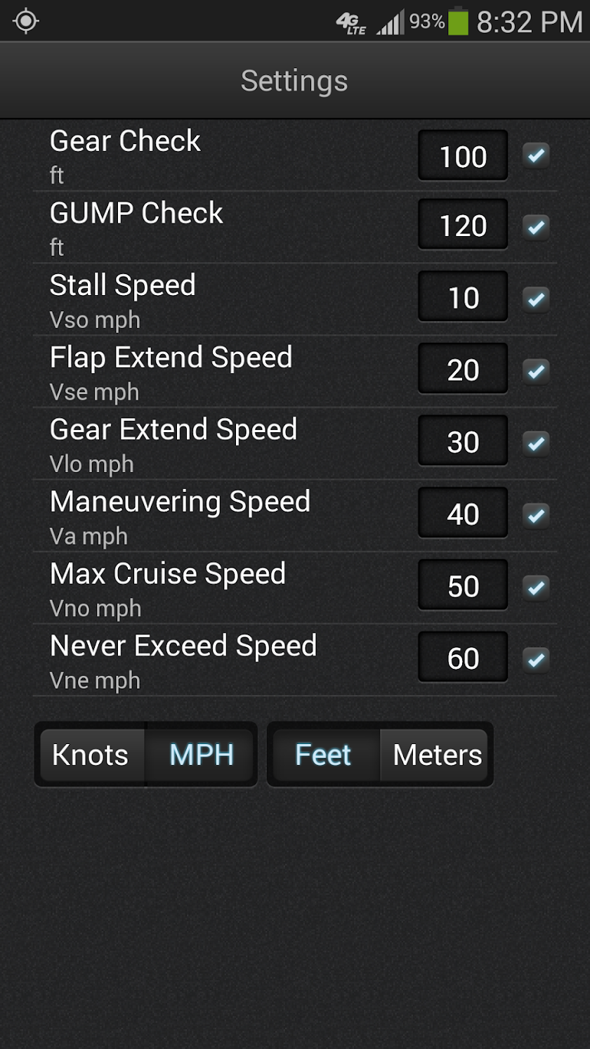 Altitude &amp; Airspeed Alerting Screen 2