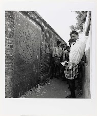 Tombstone in a wall at Nagapattinam, Tamil Nadu, India
