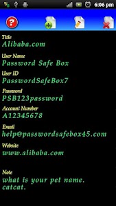 Password Safe Box Lite screenshot 5