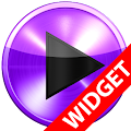 Poweramp  widget PURPLE METAL Apk