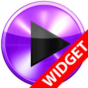 Poweramp  widget PURPLE METAL