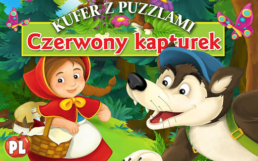 Czerwony Kapturek Kufer Puzzli