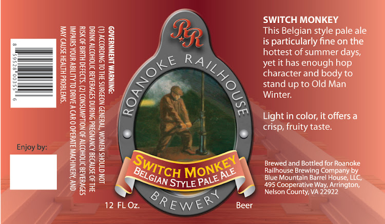 Logo of Roanoke Railhouse Switch Monkey Belgian-Style Pale Ale