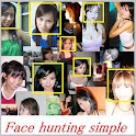 Face hunting simple logo