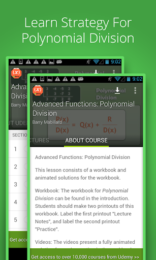 Polynomial Division lessons