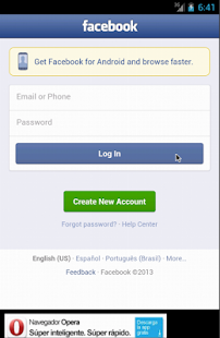 Lite WebApp For FaceBook